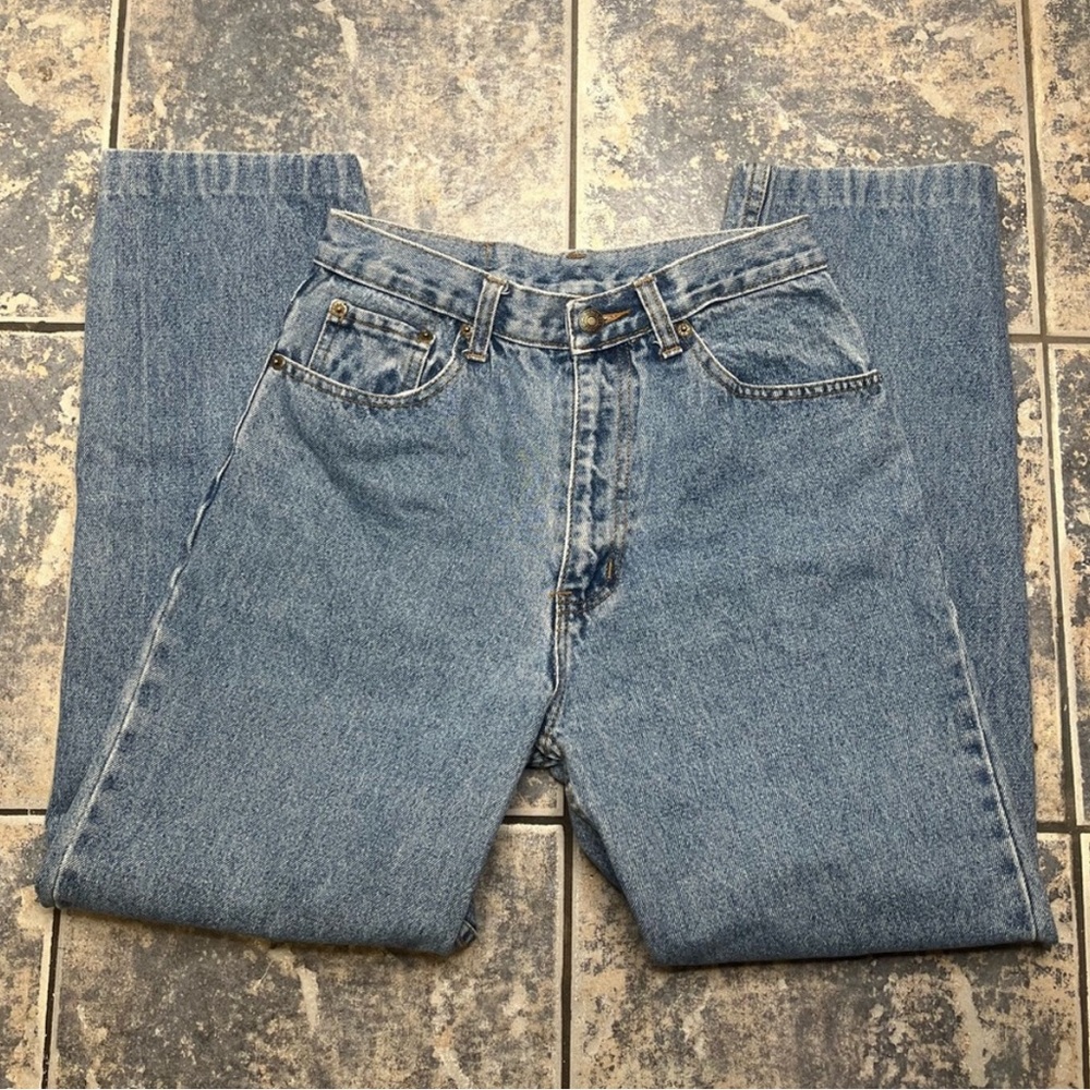 Vintage Levi’s 560 made in USA black batwing size 27”